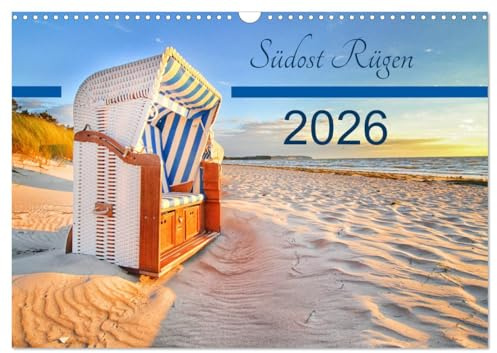 Südost Rügen 2026 (Wandkalender 2026 DIN A3 quer), CALVENDO Monatskalender: Kalender mit farbenfrohen Bildern aus dem Südosten Rügens. (CALVENDO Natur)