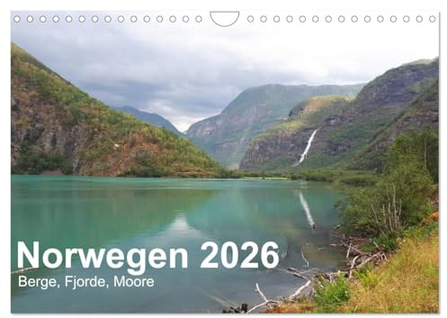Norwegen 2026 - Berge, Fjorde, Moore (Wandkalender 2026 DIN A4 quer), CALVENDO Monatskalender: Norwegens fantastische Bergwelt (CALVENDO Orte)
