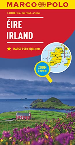 MARCO POLO Länderkarte Irland 1:300 000: Zoom System (MARCO POLO Länderkarten)