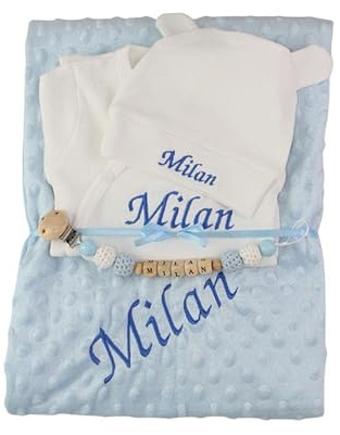 Baby Erstlingsset Geschenkset Junge Mädchen (blau)