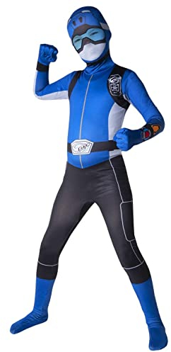 Morphsuits Déguisement Enfant Power Rangers, Costume Carnaval, Tenue Super-Héros, M