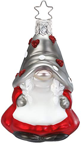 Inge-glas - Christbaumschmuck, Baumschmuck- Wichtel, Kobold - Zwerg - Agnita - Glas - mundgeblasen - Größe: 8,5 cm