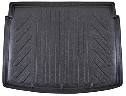 SCOUTT | Bandeja para maletero compatible con Renegade a partir de 2014 (Suelo superior), con borde alto, alfombrilla protectora para maletero, estriada, enrollable