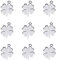 Airssory 20 Stück 304 Edelstahl Blatt Charms Kleeblatt Anhänger für Armband Ohrringe Halskette Schmuckherstellung DIY Fundstücke Handwerk – 14,5 mm