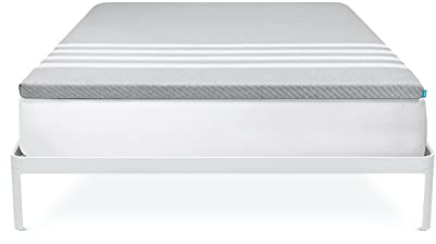 Leesa Mattress Topper with Cooling Foam and Washable Cover, King Size / 30-Night Trial , Grey