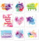 Set of 9 Watercolor Inspirational Wall Art Prints Abstract Paint Motivational Quote Phrases Posters for Living Room Office Classroom Kids Room Decoration 8x10inch Unframed