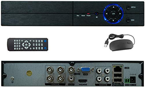 RVT-AHD26104 DVR NVR 4 Canali CH 3.0 MP / 1080P 5 IN 1 PER SISTEMI DI VIDEOSORVEGLIANZA 12 CANALI IN MODALITA' NVR