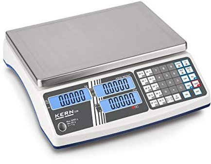 Kern & Sohn Zählwaage CIB 10K-3 (Wägebereich Max 15 kg, d=0,001 kg, mit 3 Displays, Zählsummenspeicher, mit Arbeitsschutzhaube) CIB 10K-3