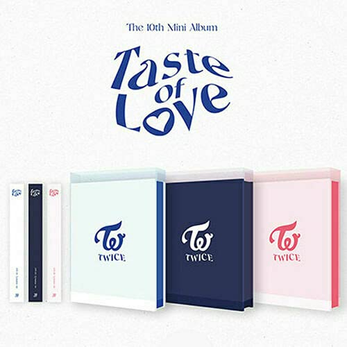 TWICE [TASTE OF LOVE] 10th Mini Album [ FALLEN ] VER. CD+76p Photo Book+Lenticular Card+Taste Card+Coaster Card+5 Photo Card+TWICE GIFT CARD