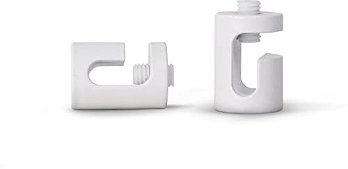 Paco Home Lampenaufhängung Deckenpin Pendelleuchte Decke Affenschaukel Kabelhalter Baldachin Deckenhaken Kabeldurchführung, Lampenart: Kabelclips, Farbe:Weiß 2er Set