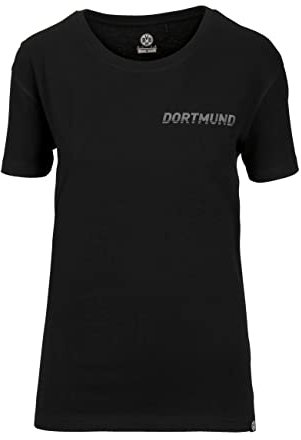 Borussia Dortmund Damen BVB Oversize T-Shirt, schwarz, XXL