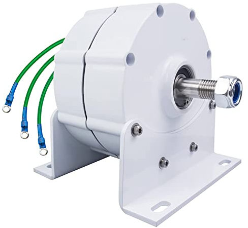 XDLYWUZIQ Permanentmagnet Generator, 800 W Windkraftanlage, 24V/48V niedrige Geschwindigkeit 3-Phasen gearless Synchronor Dynamo für Haust Industriellen Einsatz,24V