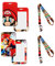 2 stücke Lanyard mit Ausweishalter, Schlüsselband, Lanyard mit Transparentem Id Kartenhalter und Schlüsselring, Schlüsselband mit Abzeichen, für Mobile Handys, Schlüssel, Büro ID Karte (B)