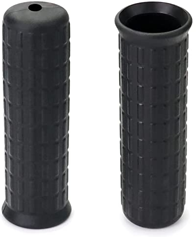 JINJUMEI 2 STK Schubkarrengriffe, Schubkarren Universal Griffe - Rundrohre Schwarz Ersatzgriffe Gummi Karrengriff Schiebkarren, Innendurchmesser 30mm Länge 12cm