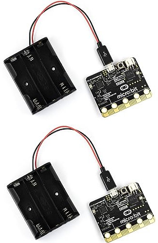 yddmyo 2pcs AA Battery Holder 3 Slots 4.5V Wire with Micro USB Connector Compatible with Micro:bit Raspberry Pi Zero