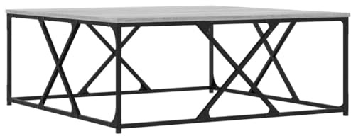 vidaXL Couchtisch Grau Sonoma 100x100x40 cm Holzwerkstoff