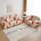 Sofaschoner Rot Sofaüberwurf Weich Spandex Sofaschoner rutschfest Couch Überwurf Waschbare Sofa Überzug Sofabezug mit Elastischen Riemen Sofabezug L Form Universelle 1 Sitzer