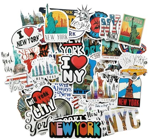 New York sticker fotoalbum koffer aufkleber New York City Souvenir NY geschenk laptop sticker koffer stickers scrapbooking travel aufkleber pack stickers