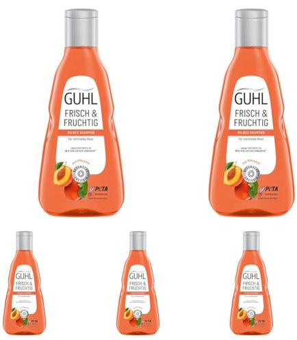 Guhl Frisch & Fruchtig Shampoo - Inhalt: 250 ml - Haartyp: normal (Packung mit 5)