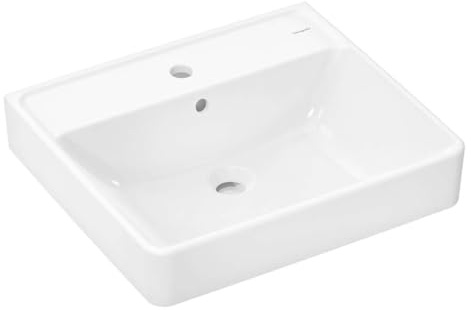 hansgrohe Waschtisch Xanuia Q 550x480mm, mit Hahnloch/Überlauf, weiß