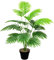 Zelihrdu Plantas Artificiales Decorativas 18 Hojas Altas Planta Artificial con Maceta Realista Palma Árbol Artificial Decoración para Interior Exterior Casa Salón Oficina (Palmeras Verde 80 cm)