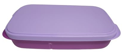 Tupperware Fiambrera to Go Clevere Pause de 590 ml, fiambrera con divisor Eco+ School (morado y lila, 590 ml)