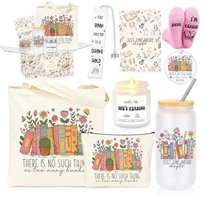 GQDECOR Book Lovers Gifts, Bookish Gifts for Book Lovers Readers Women