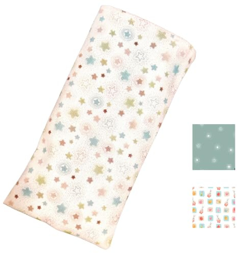 Wärmesack für Babys, 20 x 10 cm, mit waschbarem Bezug, Anti-Kollik-Sack für die Mikrowelle, Thermotasche mit Weizen- und Lavendelsamen für Neugeborene, zur Linderung von Koliken für Babys, Weiß