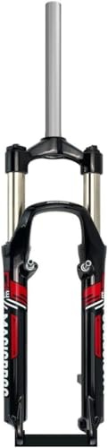CUCKQUIC Mountainbike-Federgabel 26 Zoll MTB-Gabel 100 mm Federweg Scheibenbremse V-Bremse Federgabel 1 1/8 Zoll gerades Standrohr 28,6 mm Schnellspanner 9 mm manuelles Schloss C