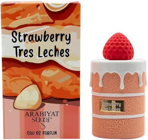 Arabiyat Sugar Strawberry Tres Leches EDP Eau de Parfum für Frauen 100 ml, hergestellt in den Vereinigten Arabischen Emiraten