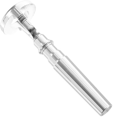 SILENRADAWN Entrenador de Trompeta Pequeño de Forma de Boca, Dispositivo Portátil para Práctica de Vibración de Labios, Color Plateado, Herramienta para Aprender y Ejercitar Labios de