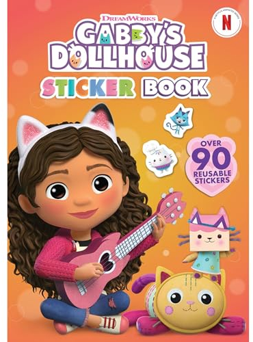 Alligator - Gabby's Dollhouse Sticker Book, Stickerbuch, Stickerbücher, Gabbys Dollhouse Toys UK, Gabby's Dollhouse Book, Sticker Activity Book, Reusable Sticker Book