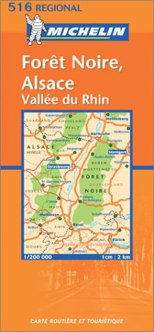 Carte routière : Forêt Noire Alsace - Oberrhein Schwarzwald, N° 11516