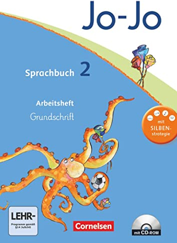 Jo-Jo Sprachbuch - Allgemeine Ausgabe 2011 - 2. Schuljahr: Arbeitsheft in Grundschrift mit CD-ROM