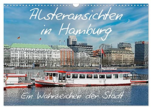 Alsteransichten in Hamburg (Wandkalender 2026 DIN A3 quer), CALVENDO Monatskalender: Fotomotive von Binnen- und Außenalster (CALVENDO Orte)