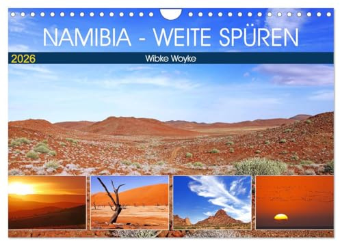 Namibia - Weite spüren (Wandkalender 2026 DIN A4 quer), CALVENDO Monatskalender: Eine Fernweh-Tour durch das afrikanische Land (CALVENDO Orte)