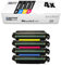 4X Eurotone XXL kompatibler Toner für HP Color Laserjet cm 3530 FS MFP ersetzt CE250X-53A 504A 504X