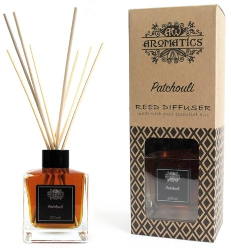 Aromatic Patchouli Essential Oil Reed Diffuser 200ml Gift Idea