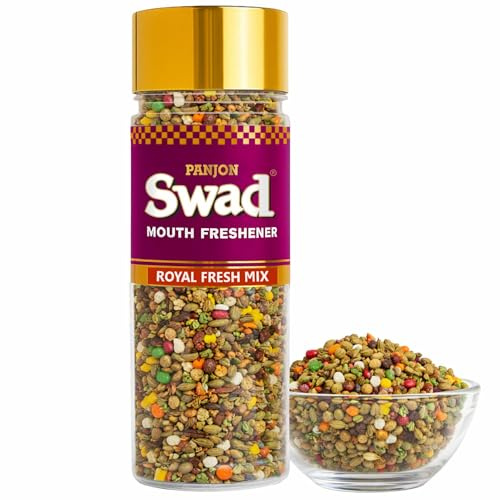 Panjon Swad Mukhwas Mouth Freshener 1 Bottle, 100g (Royal Fresh Mix)