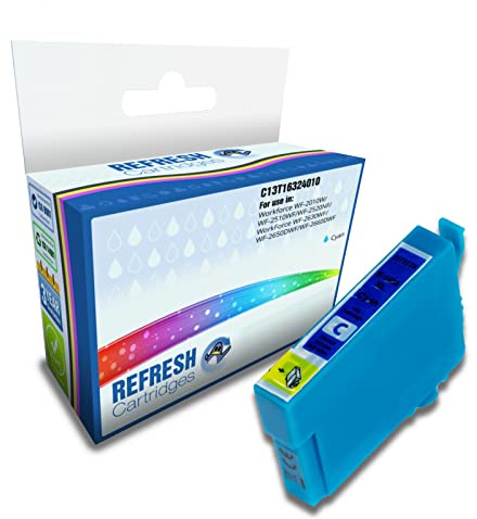 Refresh Cartridges Remanufactured Ink Cartridge Replacement for Epson 16XL / T1632 / C13T16324010 (Cyan)
