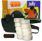 Preisauszeichner Set Jolly C8 inkl. 10 Rollen 26x12 Preisetiketten - leucht-orange permanent + 1 Farbrolle | MHD Datumsauszeichner | HUTNER
