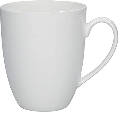 La Porcellana Bianca - Mug Classica da 450cc – Mug capiente, adatto a bevande calde, resistente all'uso quotidiano. Linea Essenziale