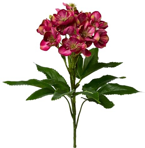 Fuchs seit 1895 Künstliche Christrose 58 cm pink