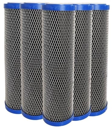 Set Di 5 Cartucce Duo 5µm E Carbone Attivo - 93/4 Per Portafiltro Acqua