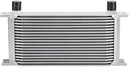 Refroidisseur d'huile, 19 rangées Type britannique Moteur Moteur Refroidisseur d'huile Radiateur Transmission Système de refroidissement Argent
