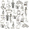 Chandler 60 Stück/Set Bastelbedarf, Antik-Silber, medizinische Krankenschwester-Anhänger, Stethoskop-Anhänger für Schmuckherstellung, Bastelzubehör, Zubehör für DIY-Halsketten, Armbänder, Alle
