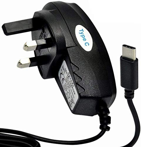 Redmi Note 9 5G Charger TYPE C UK 3 Pin Reversible Connector Mains Charger Adapter for Xiaomi Redmi Note 9 5G (TYPE C, Mains Charger) (BLACK)