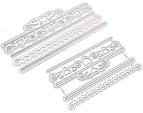 KSCRAFT Elegante Metall-Stanzschablonen mit Taschenschlitz, Schablonen für Bastelarbeiten, Sammelalben, Fotoalben, dekorative Prägung, DIY-Papierkarten