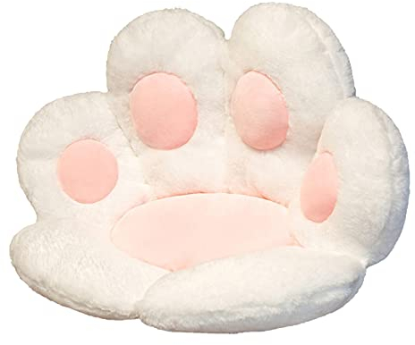 KINGGOO Cojín de Asiento en Forma de Pata de Gato - Acogedor y Lindo para Silla, Espalda y Oficina