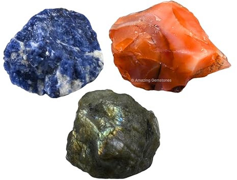 Amazing Gemstone Fische Sternzeichen Heilkristall Set, Packung mit 6 Kristallen Rohsteine Astrologie Geschenke für Frauen Geburtstag Jahrestag Geschenke Mutter Vater Geschenke